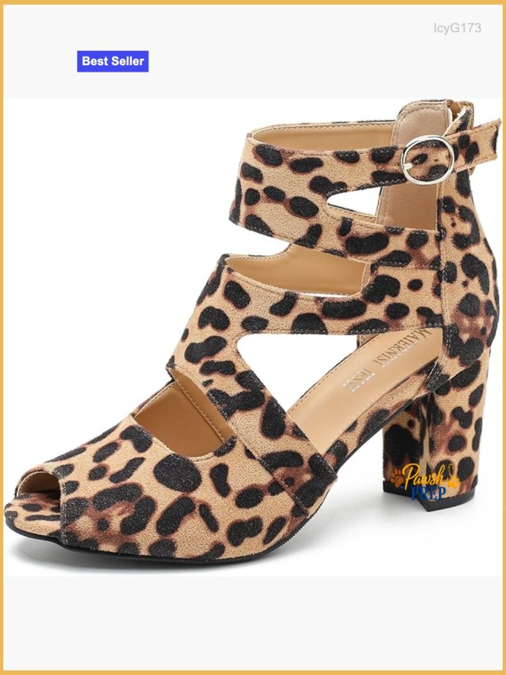 Gladiator Peep Toe Sandals Block Heel Ankle Strap Buckle Zip Chunky Heel